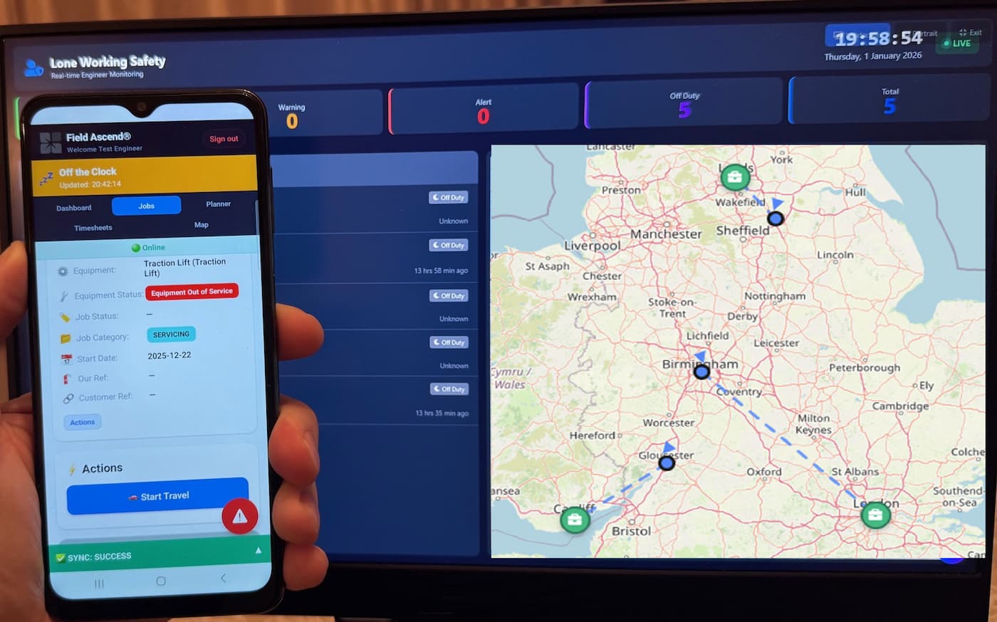 Field Service Software UK - Job Scheduling Dashboard