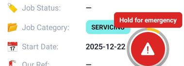Lone working panic button and siren alert on Field Ascend mobile app