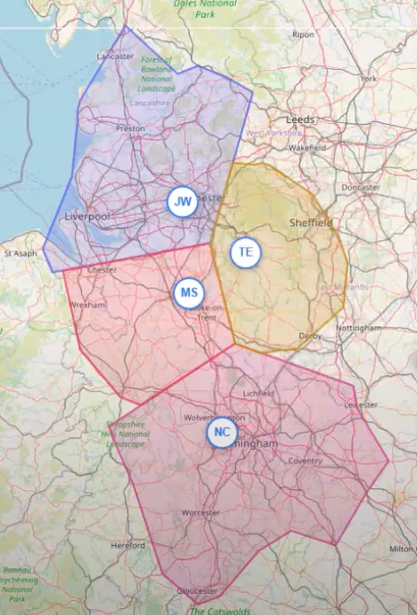 Voronoi Territory Diagram